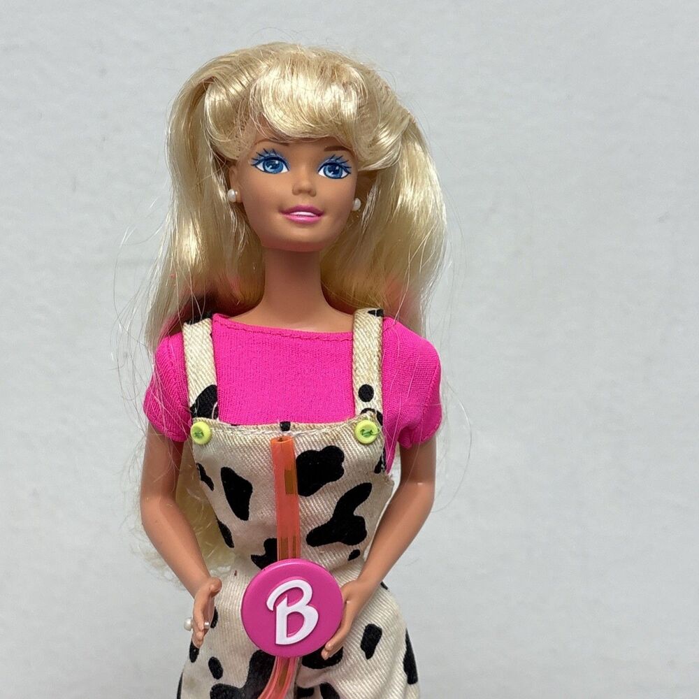 Vintage 1995 Mattel Got Milk Barbie, Accessories, Sippy Straw, Milk Carton, Cup
